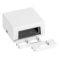 Suttle STAR558-85 1-Port or 2-Port Surface Mount Housing - White, Part# 135-0174 in color white