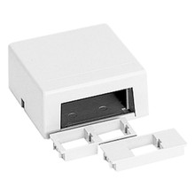 Suttle STAR558-85 1-Port or 2-Port Surface Mount Housing - White, Part# 135-0174 in color white