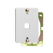 Suttle STAR630B-85 SPEEDSTAR 1-PORT FACEPLATE w/LUGS, White, Part# STAR630B-85