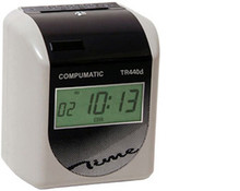 COMPUMATIC TR440d Self Aligning Digital Display Time Clock - Top Load, Automatic Across the Card, Digital Clock Face, Part# TR440dS