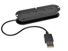 4-Port USB Ultra-Mini Hub USB 2.0 M/Fx4 Part# U222-004