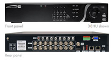 SPECO 8 Channel 4K IP/TVI Hybrid Recorder TAA- 16TB, Part# D8HU16TB
