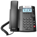POLYCOM VVX 201 2-Line Desktop Phone with Dual 10/100 Ethernet Ports, PoE Only (Ships Without Power Supply), Part# 2200-40450-025