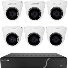 Speco 8-Channel 5MP NVR with 2TB HDD & 6 x 5MP Outdoor Network Turret Cameras, Part# ZIPK8T2