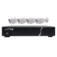 Speco HD-TVI 8 Channel DVR, 2TB with 4 X 1080p Outdoor IR Bullet Cameras, White, Part# ZIPT84B2