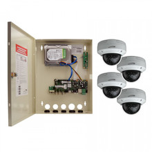  Speco 4Ch HD-TVI Wall Mount DVR w/4 HD-TVI IR Dome Camera, Part# ZIPTW4D1
