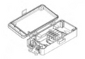 SUTTLE DROP TERM, SPLICE 4APC WITH FIBER RETENTION, Part# DTS-04AA