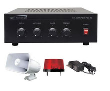 SPECO Digital Deterrent Audio Kit, Includes PBM30,SPC15RP, SFR12 & PSW5, Part# DDK3
