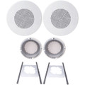 Speco Technologies G86TCG 8" 70/25V Classic Grille In-Ceiling Speaker Kit (Off-White), Part# G86KITPRC
