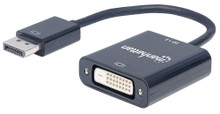 Manhattan DisplayPort 1.2a to DVI-D Adapter, Part# 152228