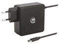 Manhattan Power Delivery Wall Charger with Built-in USB-C Cable - 60 W, Part# 180238