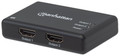 Manhattan 2-Port HDMI Splitter, 4K@30Hz, AC Powered, Black, Part# 207669