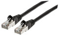Intellinet Cat6a S/FTP Patch Cable, 1 ft., Black, IEC-C6AS-BK-1, Part# 313834