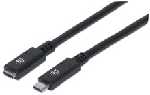 Manhattan SuperSpeed+ USB-C Extension Cable, Part# 355230