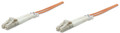 Intellinet Fiber Optic Patch Cable, Duplex, Multimode, LC/LC, 62.5/125 µm, OM1, 10.0 m (33.0 ft.), Orange, Part# 471244
