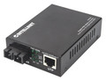 Intellinet Gigabit PoE+ Media Converter, IMC-SMSCG20KM-30W, Part# 508209