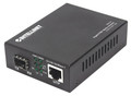 Intellinet Gigabit PoE+ Media Converter, IMC-SFPG-30W, Part# 508216