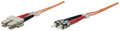Intellinet Fiber Optic Patch Cable, Duplex, Multimode, ST/SC, 62.5/125 µm, OM1, 10.0 m (33.0 ft.), Orange, Part# 515801