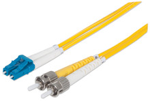 Intellinet Fiber Optic Patch Cable, Duplex, Single-Mode, Part# 516976