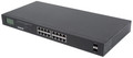 Intellinet IPS-16G02-370W-L, 16-Port Gigabit Ethernet PoE+ Switch with 2 SFP Ports and LCD Screen, Part# 561259