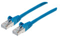 Intellinet Cat6a S/FTP Patch Cable, 14 ft., Blue, IEC-C6AS-BL-14, Part# 741507