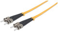 INTELLINET Fiber Optic Patch Cable, Duplex, Single-Mode (30 ft.), Yellow, Part#  751292