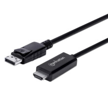 Manhattan 4K@60Hz DisplayPort to HDMI Cable, Part# 153218