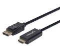 Manhattan 4K@60Hz DisplayPort to HDMI Cable, Part# 153195
