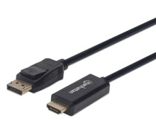 Manhattan 4K@60Hz DisplayPort to HDMI Cable, Part# 153195
