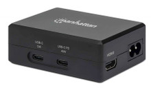 Manhattan Steam Deck Travel Dock and 52W USB Charger - Two USB-C and Two USB-A Ports, Part# 130554