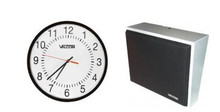 Valcom IP Clock/Speaker Wall Mount Analog 12" IC, Part# VIP-4171-A12-IC