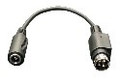 4Pin DIN Male to 5.5/2.1mm DC Jack, 6" Cable, Part# 5700035