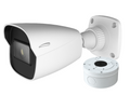 Speco O8VB1, 8MP H.265 IP Bullet Camera, IR, 2.8mm fixed lens, w/ Junction Box, White, NDAA