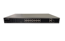 Speco P16S18, 18 Port Switch with 16 port PoE 802.3at, 180W total power budget
