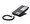 Teledex E100-Basic, Black w/ Silver Handset, E Series – Analog Corded Phone, 1 Line, Black/Silver, Part# EA031000S00T