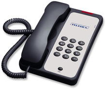 Teledex 1000, Opal Series – Analog Corded Phones, 1 Line, Basic, 0GSK, MW, Black, Part# OPL763091