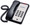 Teledex 1000, Opal Series – Analog Corded Phones, 1 Line, Basic, 0GSK, MW, Black, Part# OPL763091