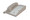 Teledex D100LBY, D Series – Analog Corded Phones, 1 Line, Lobby, Ash, Part# DA210N0L