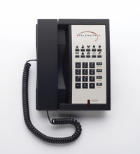 Telematrix 3300MW10, 3300 Series – Analog Corded Phones, 1 Line, 10GSK, MW, Black, Part# 332391