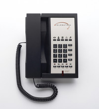 Telematrix 3302MWD5, 3300 Series – Analog Corded Phones, 2 Line, Black, Part# 341491