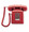 Scitec 2510E, Standard Series – Analog Corded Phone, 1 Line, Emergency, Red, Part# 25003