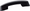 Cetis Handset Only, Corded D Series Analog 1L/2L, Black, Part# DB10NH