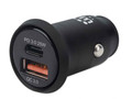 Manhattan 102414 2-Port Power Delivery Mini Car Charger - 25 W, Part# 102414