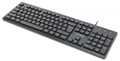 Manhattan Wired Keyboard, 104 Keys, Built-in USB Cable, LED Indicator Lights, Black, Part# 180689