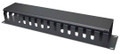 INTELLINET ICMP-192U-CP-BK 19 inches 2U Cable Management Panel with Cover, Black, Part# 716062