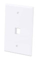Intellinet IWP-1WO 1-Outlet Oversized Keystone Wall Plate Flush Mount, White, Part# 772518