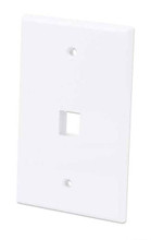 Intellinet IWP-1WO 1-Outlet Oversized Keystone Wall Plate Flush Mount, White, Part# 772518
