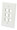 Intellinet IWP-6IO, 6-Outlet Oversized Keystone Wall Plate Flush Mount, Ivory, Part# 772600