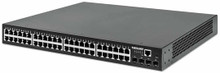 Intellinet IPS-52GM04-10G-400W, 48-Port Gigabit Ethernet PoE+ Layer2+ Managed Switch with Four 10G SFP+ Uplinks, Part# 561587