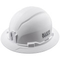 Klein Tools Hard Hat, Non-Vented, Full Brim Style, White, Part# 60400